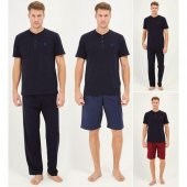 HİLAYS U.S. POLO ASSN 12009 ERKEK 3Lİ PİJAMA TAKIM - 2