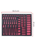 dorf Takım Arabası Içi Düzenleyici Boş Eva Seti Organizer 5'li Set Sünger 55,5cm x 41 cm Malzemesiz thumbnail 5