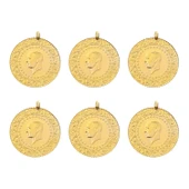 Gekas Kuyumculuk Yeni Kulplu Ziynet Tam Altın 6 Adet - 1