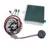 Elektrik Üreten Dinamo Motor (Parmak ile çevrilebilen) Led, Panel ve Buzzer Çalıştıran Hobi Deney Seti thumbnail 4