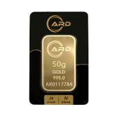 Gekas Kuyumculuk ARD 50 gr 995 24 Ayar Külçe Altın - 1