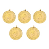 Gekas Kuyumculuk Yeni Kulplu Ziynet Yarım Altın 5 Adet - 1