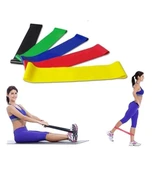 5'li Direnç Bandı Egzersiz Seti Mini Loop Band Aerobik Egzersiz Lastiği  Farklı Renk ve Seviye thumbnail 4