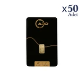 Gekas Kuyumculuk ARD 24 Ayar 50 Adet 1 gr Külçe Altın - 1