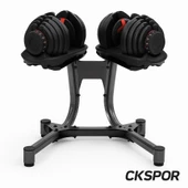 CKSpor Ayarlanabilir Dambıl  Ve Stand Seti 2 x 40 Kg Ayarlanabilir  Mekanizmalı Dambıl + Dambıl Standı thumbnail 2