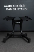 CKSpor Ayarlanabilir Dambıl  Ve Stand Seti 2 x 24 Kg Ayarlanabilir  Mekanizmalı Dambıl + Dambıl Standı thumbnail 3