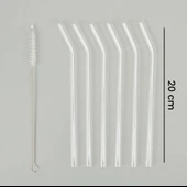 Tohana 6Lı Cam Pipet ve Fırça Seti Şeffaf thumbnail 2