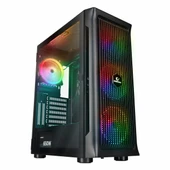 Rampage Prolix Black 650W 80+ White USB 3.2 ARGB ATX Mid Tower Siyah Kasa thumbnail 1
