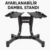 CKSpor Ayarlanabilir Dambıl  Ve Stand Seti 2 x 24 Kg Ayarlanabilir  Mekanizmalı Dambıl + Dambıl Standı thumbnail 8