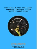 Elektrikli Motor Arka Jant Teker 10 Jant 72V 2500W Kobra E-Bike - 1