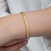 Supertrend Gümüş Gold Pullu Zincir Kadın Bileklik thumbnail 2