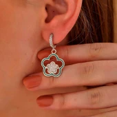 Supertrend ​gümüş Sallantılı Çiçek Desenli Kadın Küpe thumbnail 2