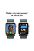 Apple Watch SE GPS 40mm Yıldız Işığı Alüminyum Kasa + Göl Yeşili Spor Loop (2 Yıl Apple Türkiye Garantili) - 4