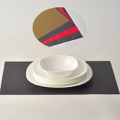 Tohana Plastik 4Lü Amerikan Servis 30x45cm Gri - 1