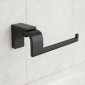 Siyah Lüx Kapaksız WC Kağıt Aparatı Vidalı Paslanmaz Metal Duvar Tuvalet Kağıtlık Banyo Aksesuarı thumbnail 8