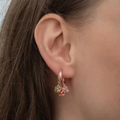 Supertrend Gümüş Sallantılı Mix Taşlı Halka Kadın Küpe thumbnail 2