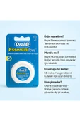 ORAL-B EssentialFloss 50m Mumsuz Diş İpi - Nanesiz Unwaxed Diş Arası Temizleyici - 3