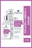 DERMAVİA Kolajen & Omega3 Kırışıklık Karşıtı Serum 30 ml Genç Görünüm Cildi Besler - 1
