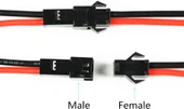JST SM 2 Pin Kablolu Konnektör Seti  - 22AWG 20cm thumbnail 5