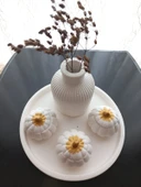 Tabakta 3'lü Mini Balkabağı Vazo Dekoratif Set thumbnail 3