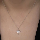 Supertrend Gümüş Kutup Yıldızı Kadın Kolye thumbnail 5