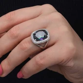 Supertrend Gümüş Mistik Taşlı Kadın Yüzük - 2