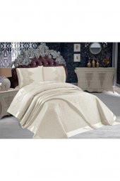 Lena Fransız Güpürlü Brokar Pike Takımı Krem thumbnail 7