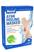 MOVEL Ayak Peeling Maskesi Çorap Tipi Ölü Derileri Soyan Peeling Çorabı Yüz Temizleyici Tonik Hediyeli - 4