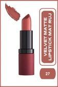 GOLDEN ROSE VELVET MATTE LIPSTICK NO.27- - 2