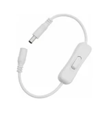 Anahtarlı DC Adaptör Güç Bağlantı Uzatma Kablosu 20cm Beyaz thumbnail 1