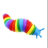 Kıvrılabilen Renkli Plastik Salyangoz Mavi - 3