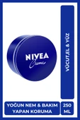 NIVEA Creme Nemlendirici Bakım Kremi 250 ml,Eucerit, El,Yüz,Vücut İçin,Paraben İçermez, Tüm Cilt Tipleri thumbnail 1