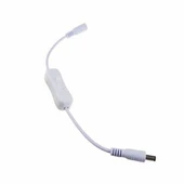 Anahtarlı DC Adaptör Güç Bağlantı Uzatma Kablosu 20cm Beyaz thumbnail 3