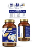 EVOPHARMA Mag632 | Magnezyum Malat, Magnezyum Sitrat, Vitamin B6 (P-5-P), D3k2 Vitamini 60 Kapsül thumbnail 3