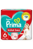 PRİMA Külot Bebek Bezi 6 Beden 15 Adet Ekstra Large Tekli Paket thumbnail 1
