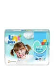 UNİ ( 3 ADET ) Uni Baby Islak Havlu Aktif 24+Ay 3x52'li - 1