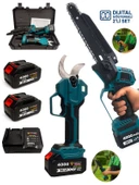 Germany Style Kömürsüz Otomatik Yağlama 40 mm Makas Budama Testeresi Dal Budama İkili Set - 1