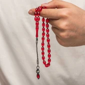 Supertrend Gümüş 1000 Ayar Kazaz Püsküllü Sıkma Kehribar Tesbih - 4