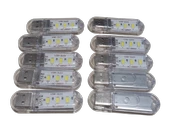 10 Adet Taşınabilir Mini USB Led Lamba Işık Gece Okuma Lambası Kamp Stick Led thumbnail 2