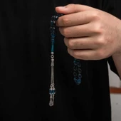 Supertrend Gümüş Püskül Sıkma Kehribar Tesbih thumbnail 2