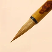 Tahrir fırça seti profesyonel kurt kılı, 3 farklı boy, sulu boya, akrilik, gouache, çini seramik thumbnail 2