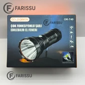 OR-T40 100W 5000 Lümen Şarj Edilebilir LED El Feneri - Yüksek Performans ve Uzun Çalışma Süresi - 8