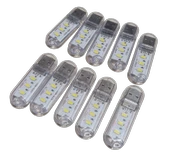 10 Adet Taşınabilir Mini USB Led Lamba Işık Gece Okuma Lambası Kamp Stick Led thumbnail 3