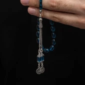 Supertrend Gümüş Püskül Sıkma Kehribar Tesbih - 4