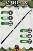 Oslo Carp-x 8000 Oslo Carp-x 360cm 3,5LBS Sazan Olta Seti thumbnail 3