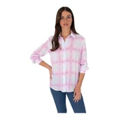 Kadın Mor Uzun Kollu Gömlek 2185849 thumbnail 3