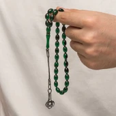 Supertrend Gümüş Kazaz Püsküllü Sıkma Kehribar Tesbih thumbnail 4