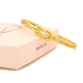 Altın Kaplama İmitasyon Başak Ajda Aşk Düğümü Bilezik BLZ-3113 thumbnail 3