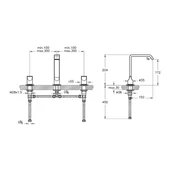 Vitra Suit Lavabo Bataryası Siyah - 4