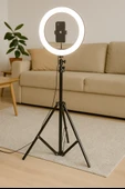 Ayarlanabilir Alüminyum Tripod Işık Standı Katlanabilir, Dayanıklı ve Ring Light Uyumlu - 7